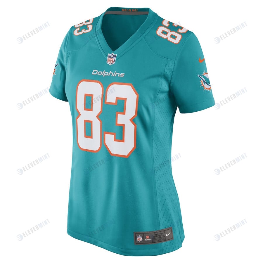 Freddie Swain Miami Dolphins Women's Game Player Jersey - Aqua