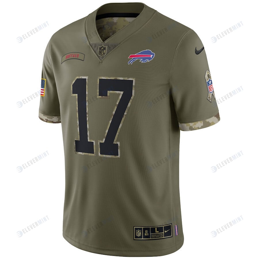 Josh Allen Buffalo Bills 2022 Salute To Service Player Limited Jersey - Olive