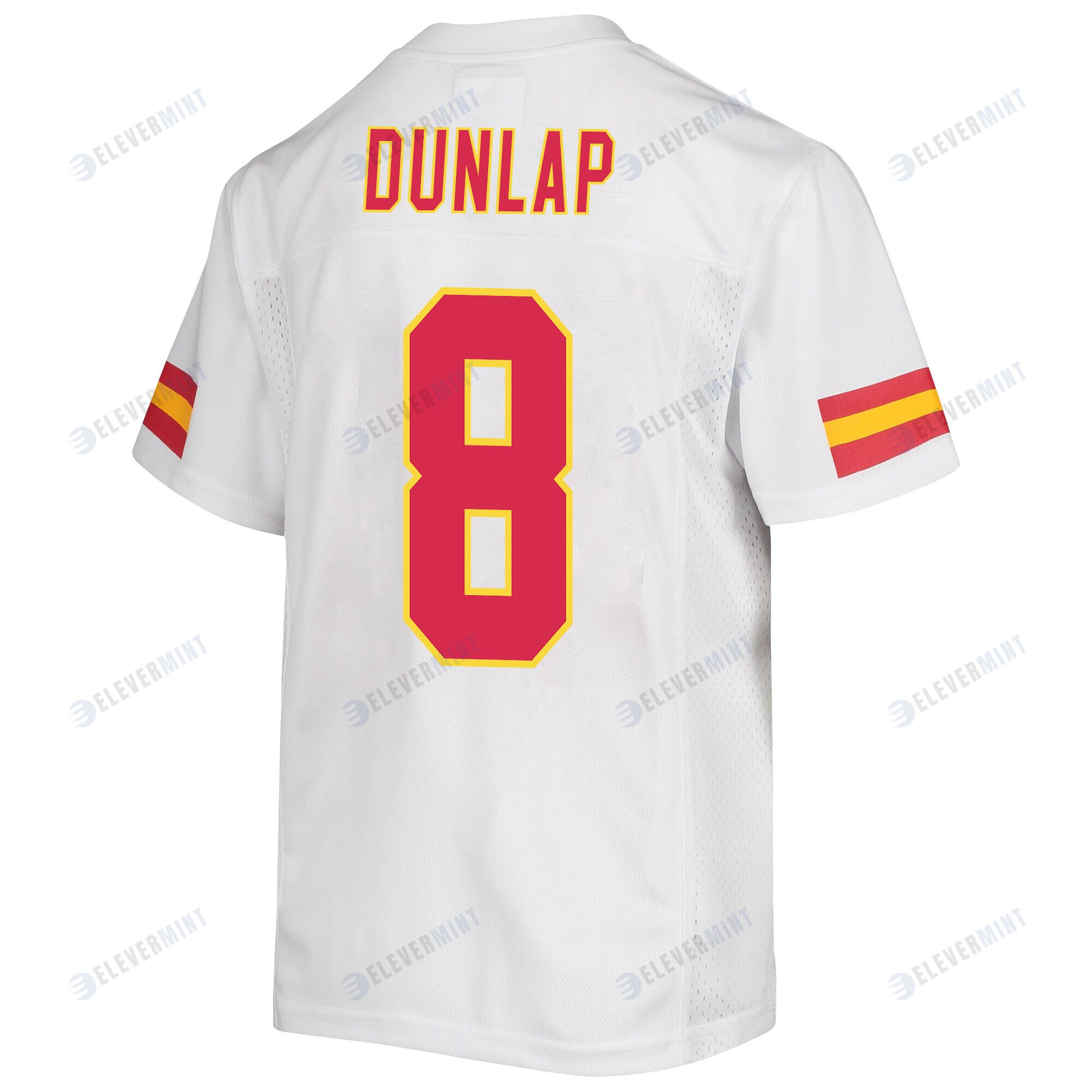Carlos Dunlap 8 Kansas City Chiefs Super Bowl LVII Champions 3 Stars Youth Game Jersey - White