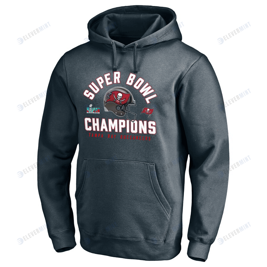 Tampa Bay Buccaneers Super Bowl LVII Champions Dark Grey Pullover Hoodie