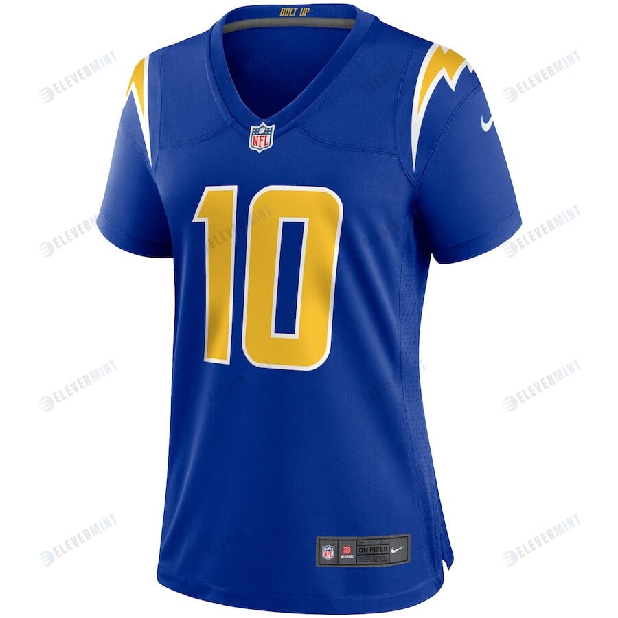 Justin Herbert 10 Los Angeles Chargers Women's Game Jersey - Royal