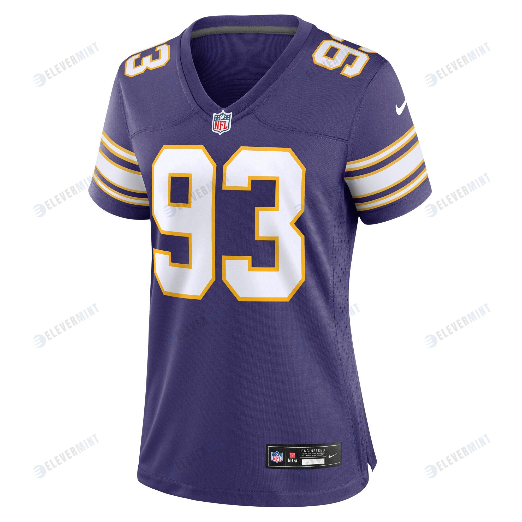 John Randle 93 Minnesota Vikings Women's Classic Game Jersey - Purple