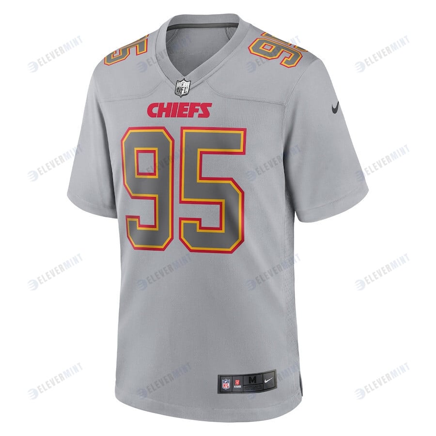 Chris Jones 95 Kansas City Chiefs Atmosphere Fashion Game Jersey - Gray