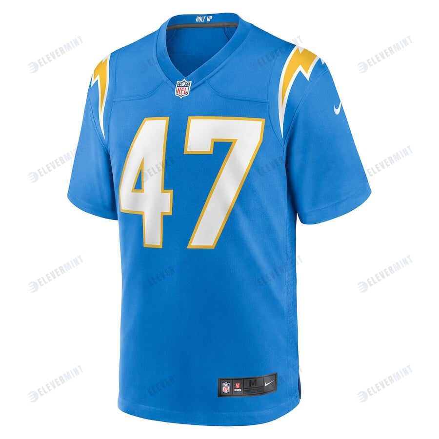 Josh Harris 47 Los Angeles Chargers Game Jersey - Powder Blue