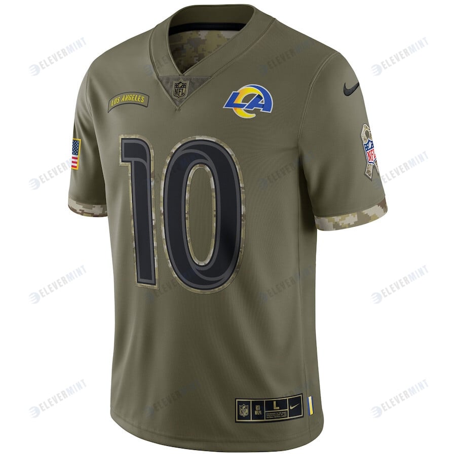 Cooper Kupp Los Angeles Rams 2022 Salute To Service Limited Jersey - Olive