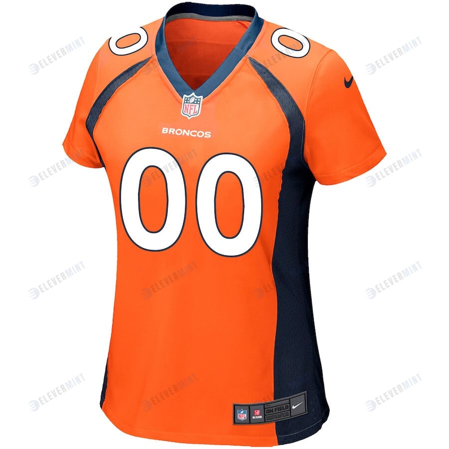 Denver Broncos Women's Custom Game Jersey - Orange