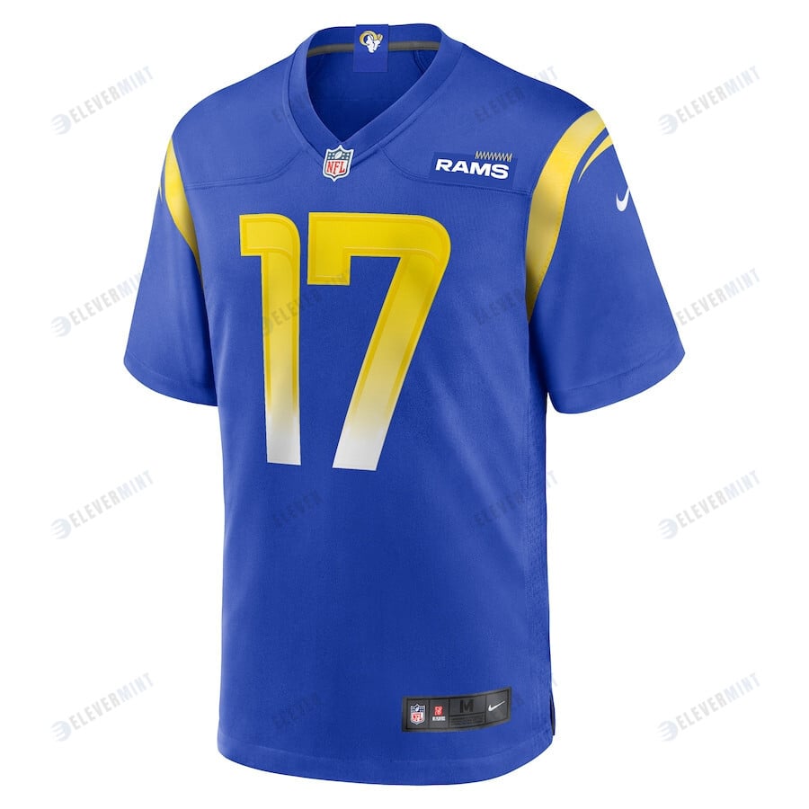 Baker Mayfield 17 Los Angeles Rams Game Player Jersey - Royal