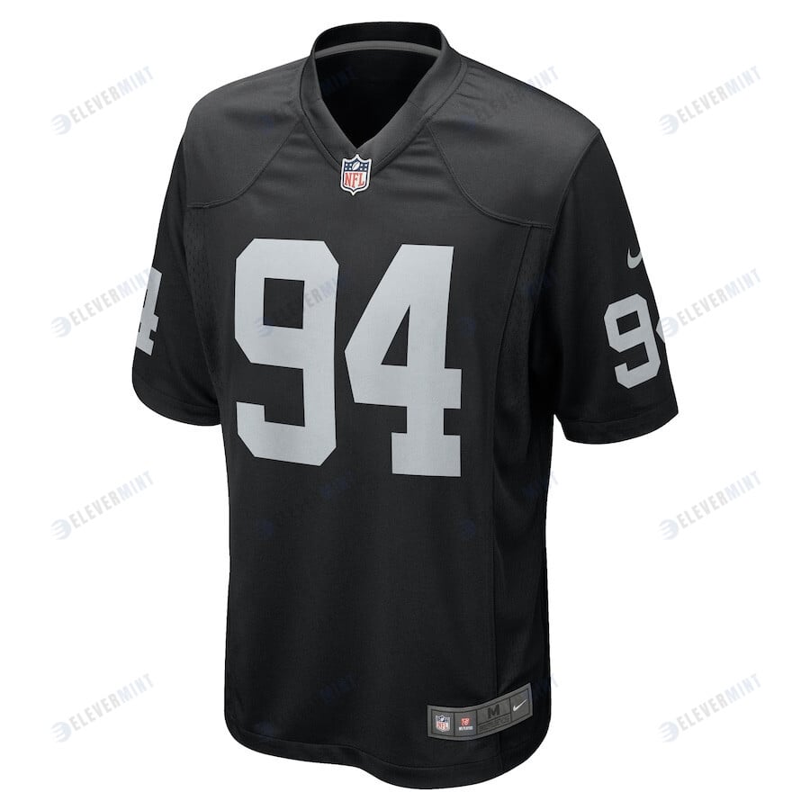 Vernon Butler 94 Las Vegas Raiders Game Jersey - Black