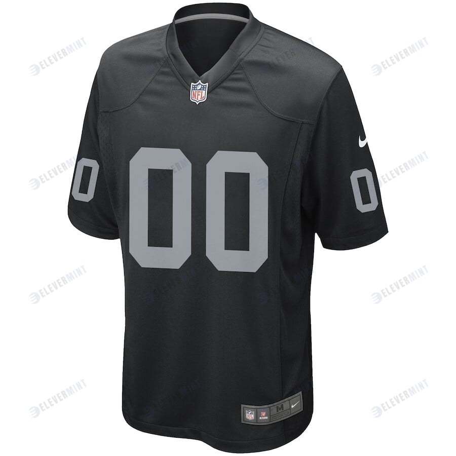 Las Vegas Raiders Men Custom Game Jersey - Black