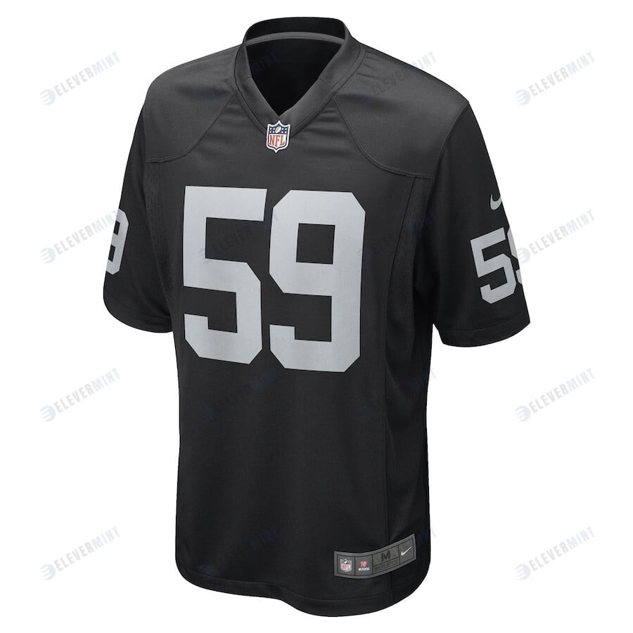 Luke Masterson Las Vegas Raiders Game Player Jersey - Black