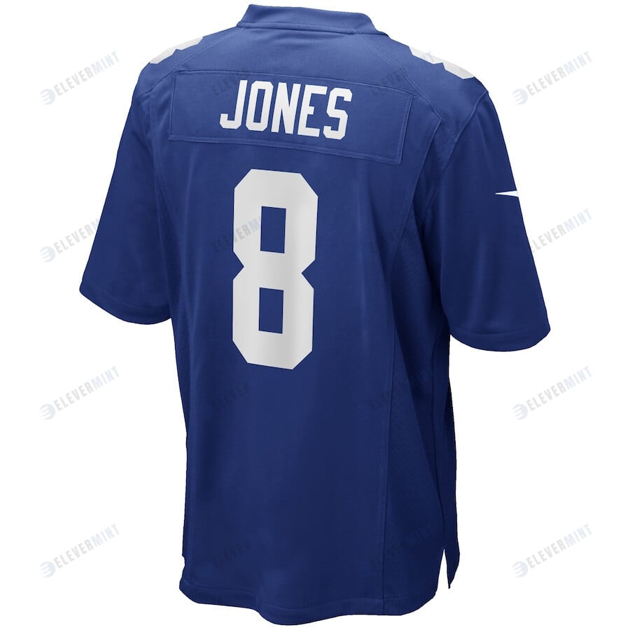 Daniel Jones 8 New York Giants Game Player Jersey - Royal