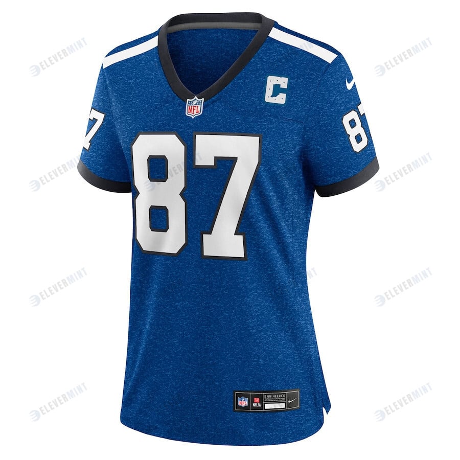 Reggie Wayne 87 Indianapolis Colts Indiana Nights Alternate Game Women Jersey - Royal