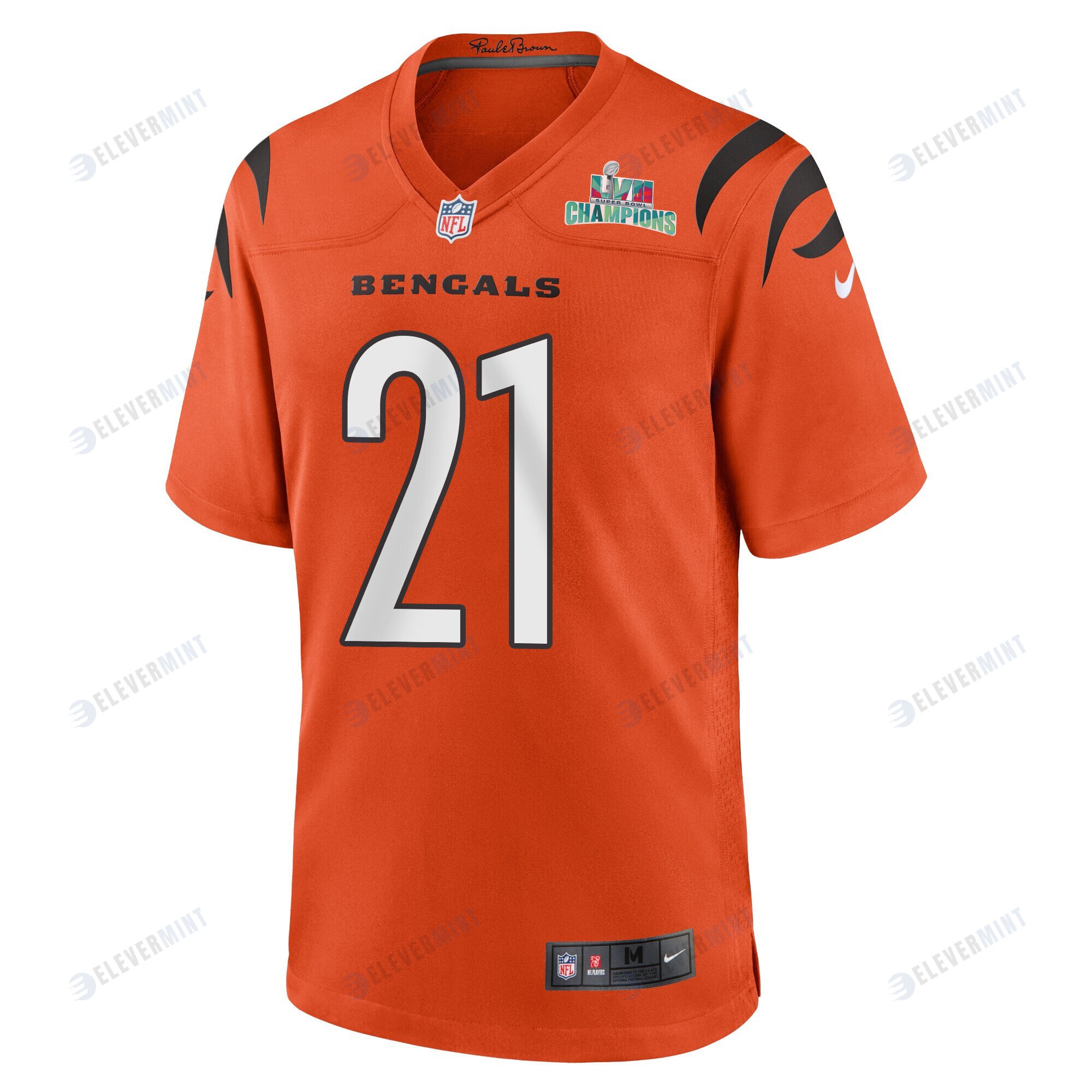 Mike Hilton 21 Cincinnati Bengals Super Bowl LVII Champions Men Alternate Game Jersey - Orange