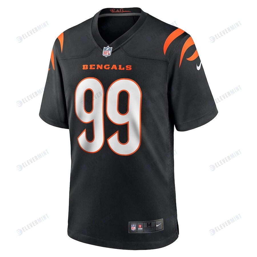 Tyler Shelvin 99 Cincinnati Bengals Game Jersey - Black
