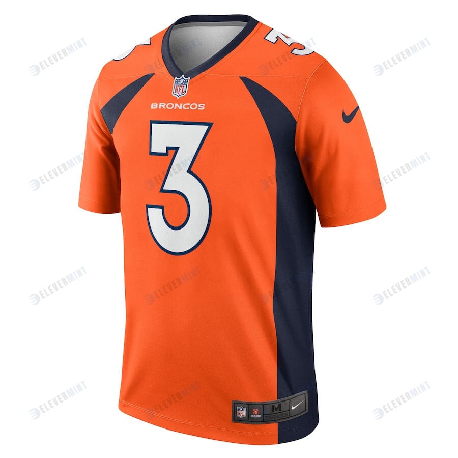 Russell Wilson 3 Denver Broncos Legend Jersey - Orange