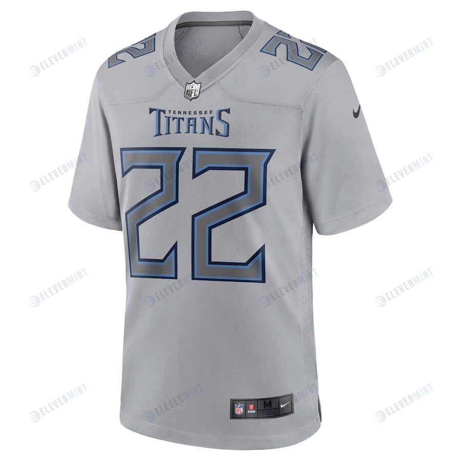 Derrick Henry 22 Tennessee Titans Atmosphere Fashion Game Jersey - Gray