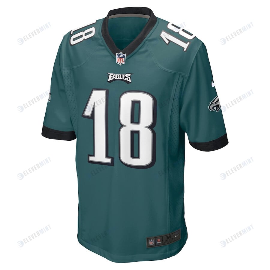 Britain Covey 18 Philadelphia Eagles Home Game Player Jersey - Midnight Green