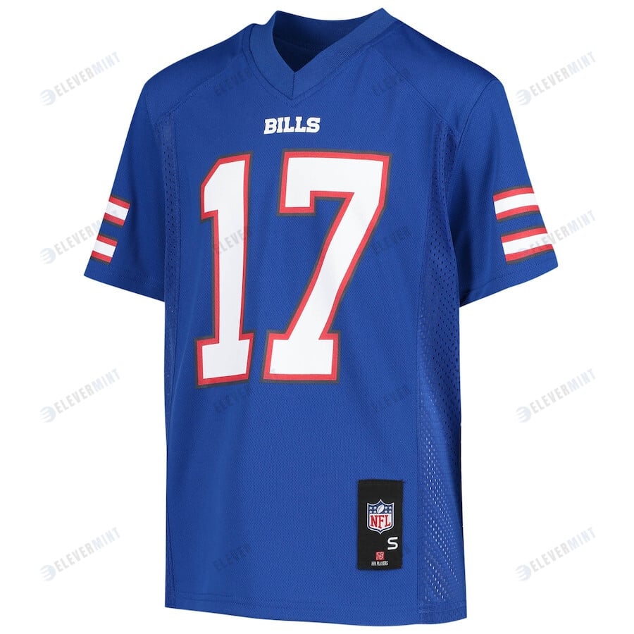 Josh Allen 17 Buffalo Bills Youth Player Jersey - Royal