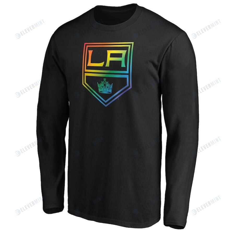 Los Angeles Kings Team Pride Logo Long Sleeve T-Shirt - Black