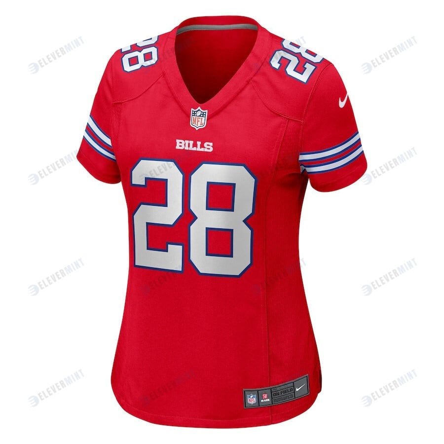 James Cook 28 Buffalo Bills Women's Alternate Game Jersey - Red