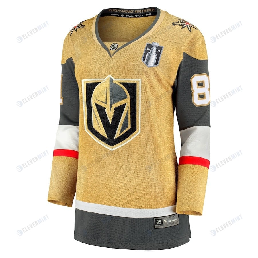 Jonathan Marchessault 81 Vegas Golden Knights Women's 2023 Stanley Cup Final Home Breakaway Player Jersey - Gold