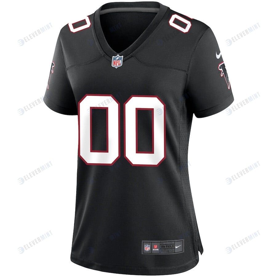Atlanta Falcons Women's Throwback Custom Game Jersey - Black