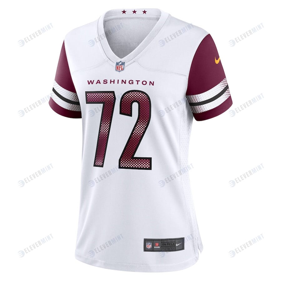 Charles Leno Jr. 72 Washington Commanders Women's Away Game Player Jersey - White