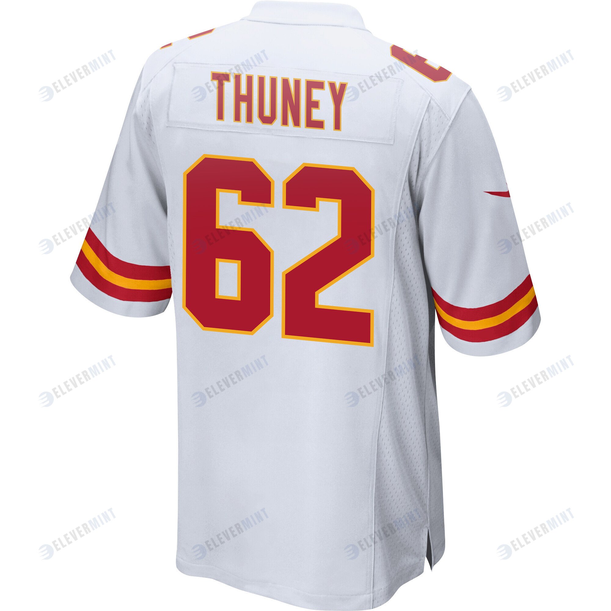 Joe Thuney 62 Kansas City Chiefs Super Bowl LVII Champions Men Game Jersey - White