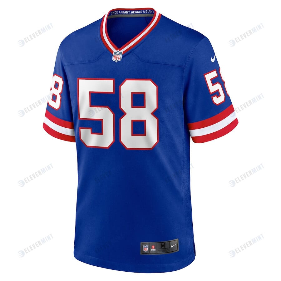 Carl Banks 58 New York Giants Classic Retired Player Game Jersey - Royal