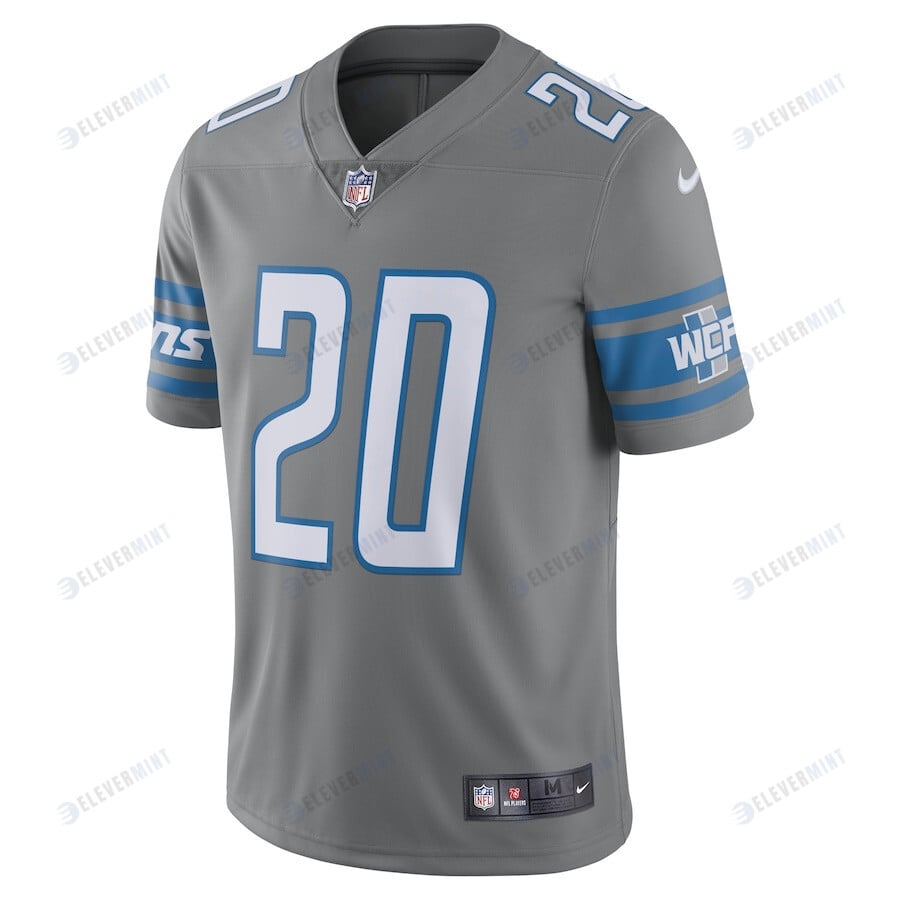 Barry Sanders 20 Detroit Lions Retired Player Vapor Limited Jersey - Silver