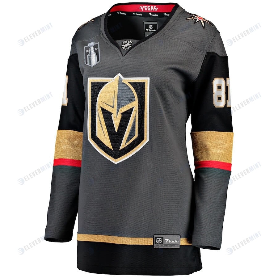 Jonathan Marchessault 81 Vegas Golden Knights Women's 2023 Stanley Cup Final Alternate Breakaway Player Jersey - Black