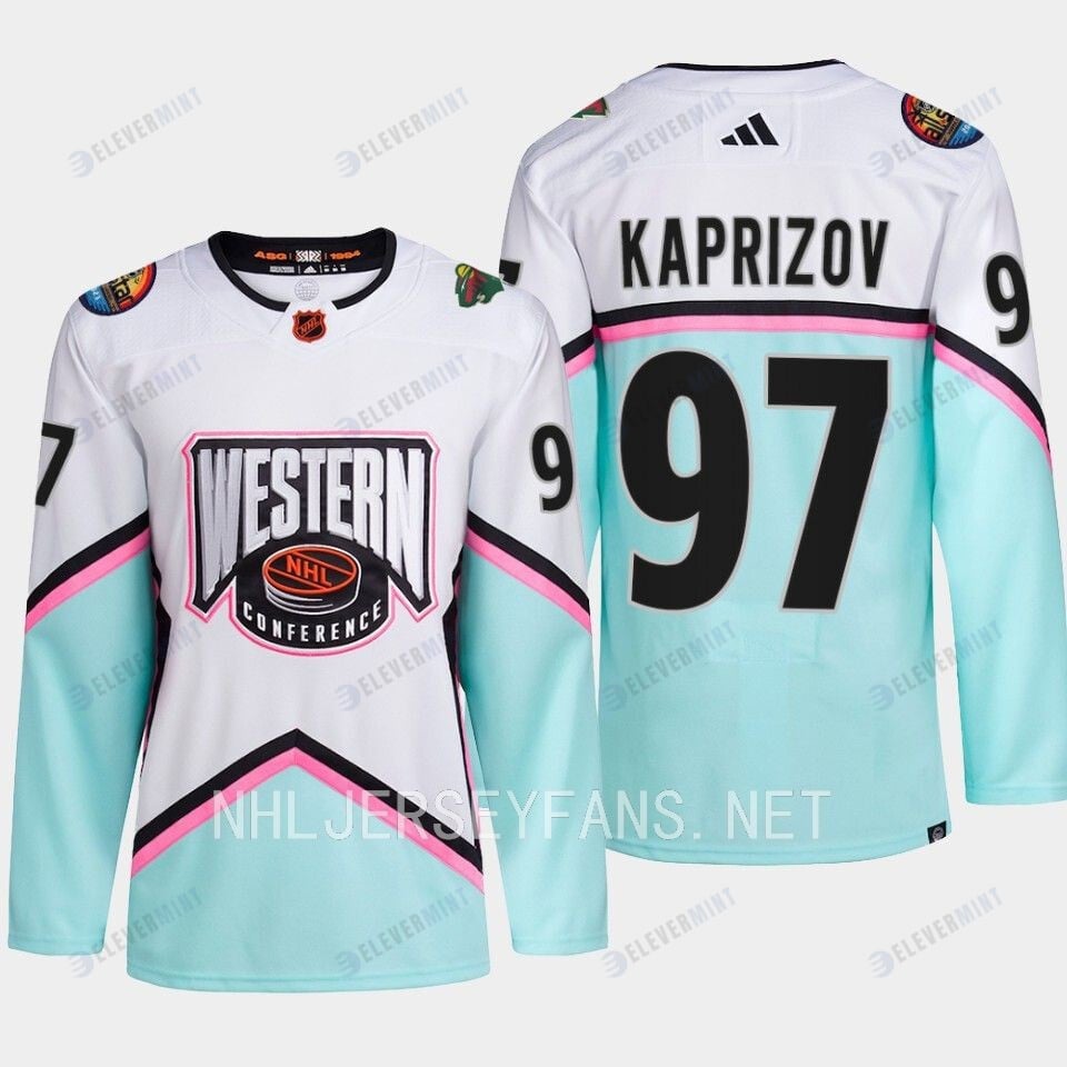 Kirill Kaprizov 97 Minnesota Wild 2023 All-Star Game Jersey White Equipment