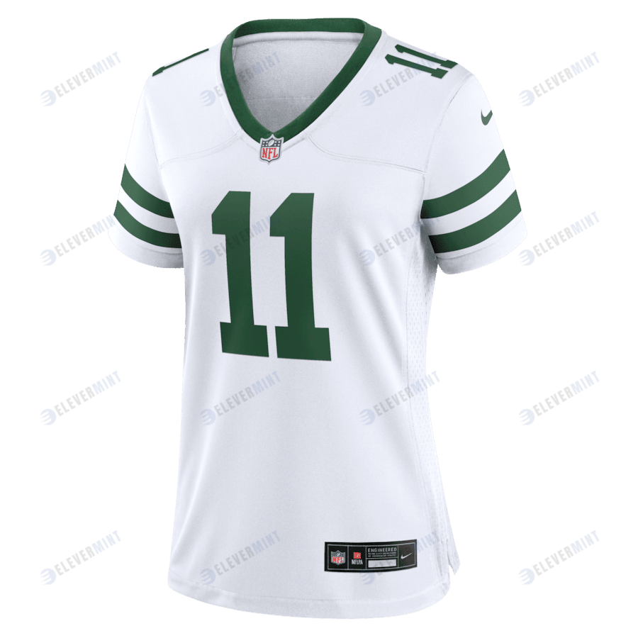 Jermaine Johnson II 11 New York Jets Women's Alternate Game Jersey - Spotlight White