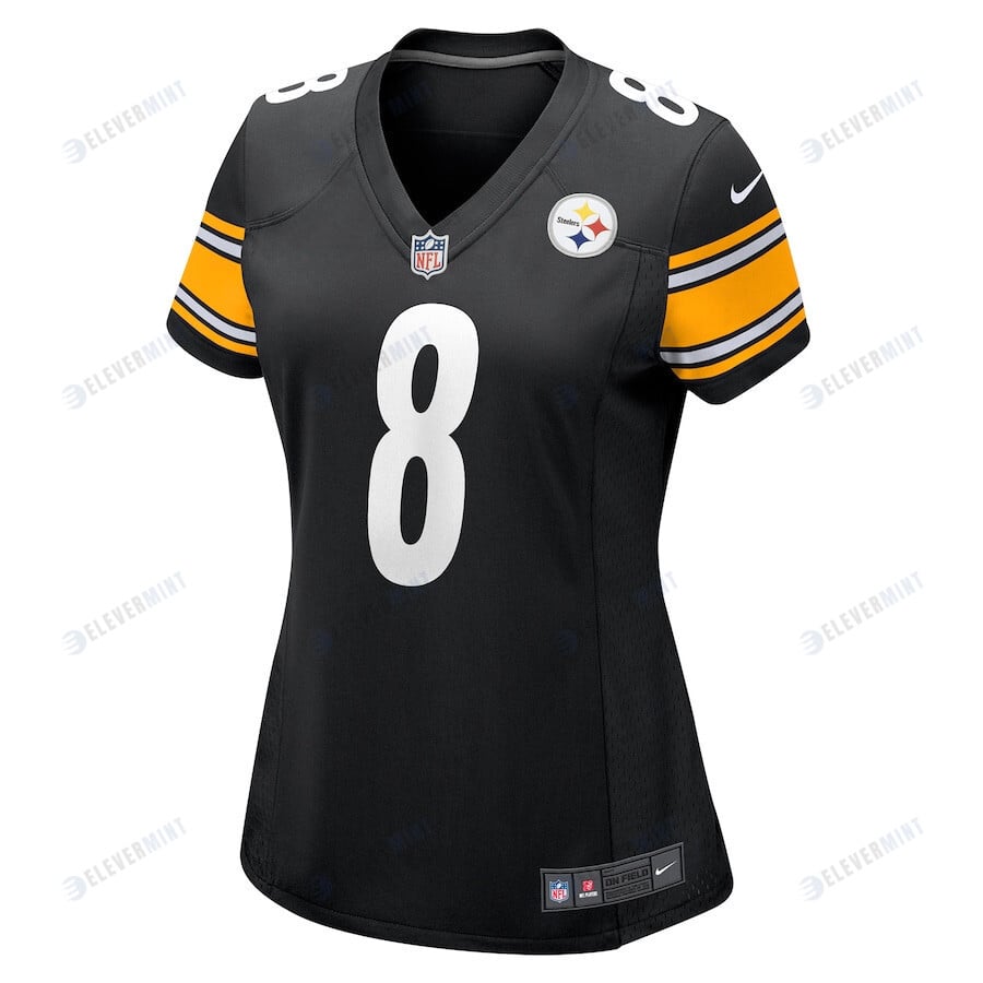Kenny Pickett 8 Pittsburgh Steelers Women's Jersey - Black