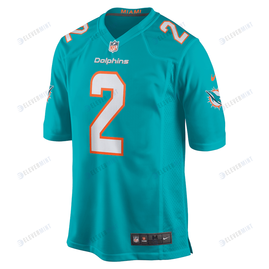 Bradley Chubb 2 Miami Dolphins Game Player Jersey - Aqua