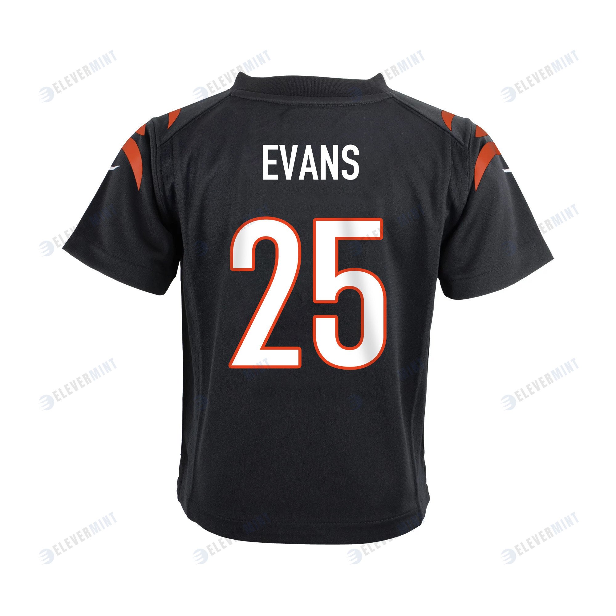 Chris Evans 25 Cincinnati Bengals Super Bowl LVII Champions Youth Game Jersey - Black