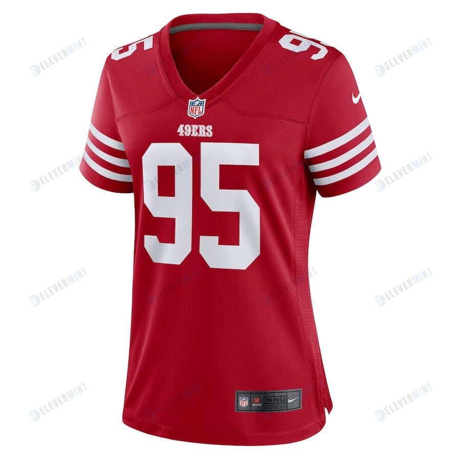 Drake Jackson San Francisco 49ers Women's Game Player Jersey - Scarlet