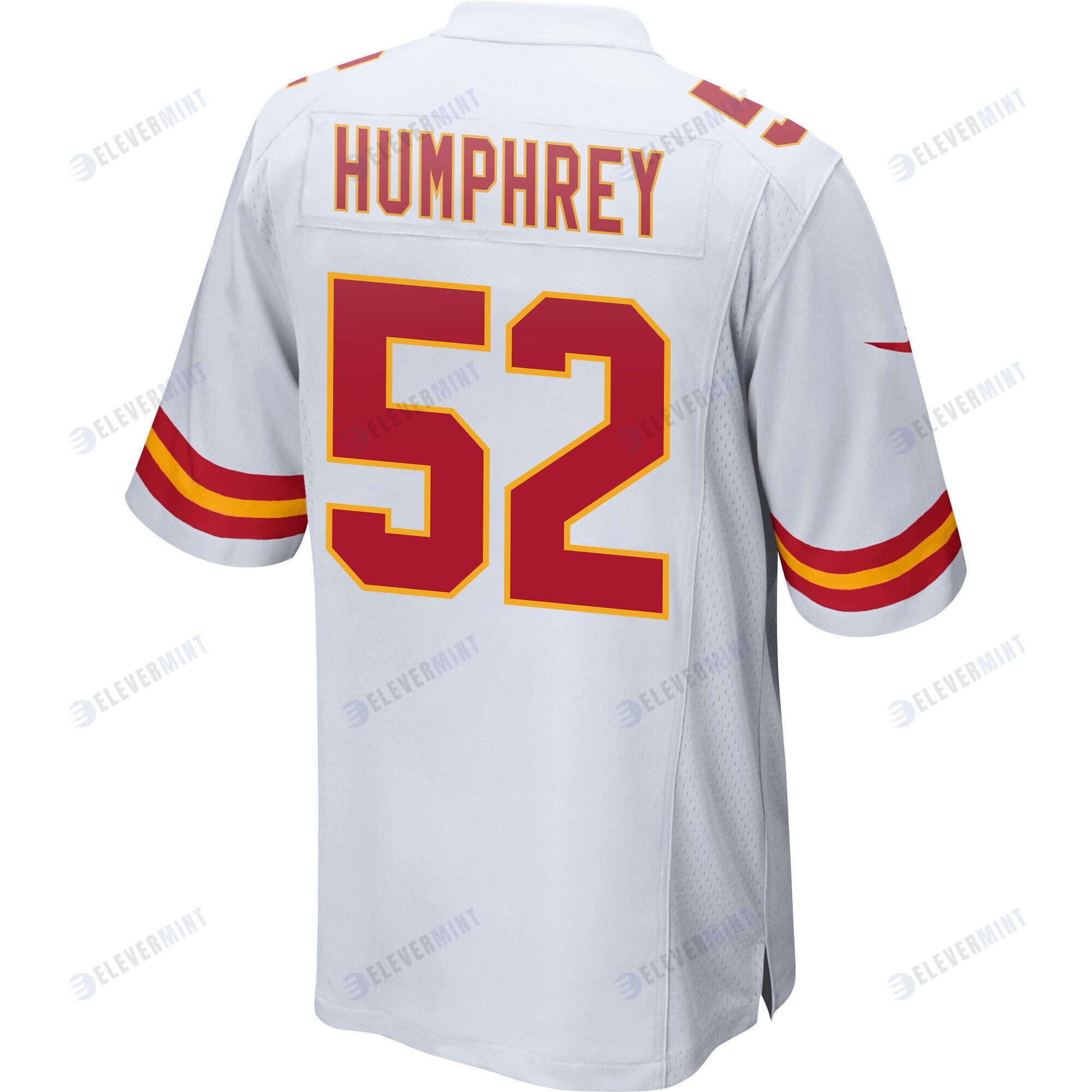 Creed Humphrey 52 Kansas City Chiefs Super Bowl LVII Champions 3 Stars Men Game Jersey - White