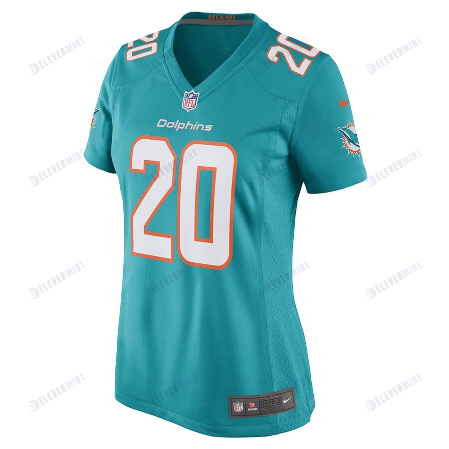 Justin Bethel Miami Dolphins Women's Game Player Jersey - Aqua