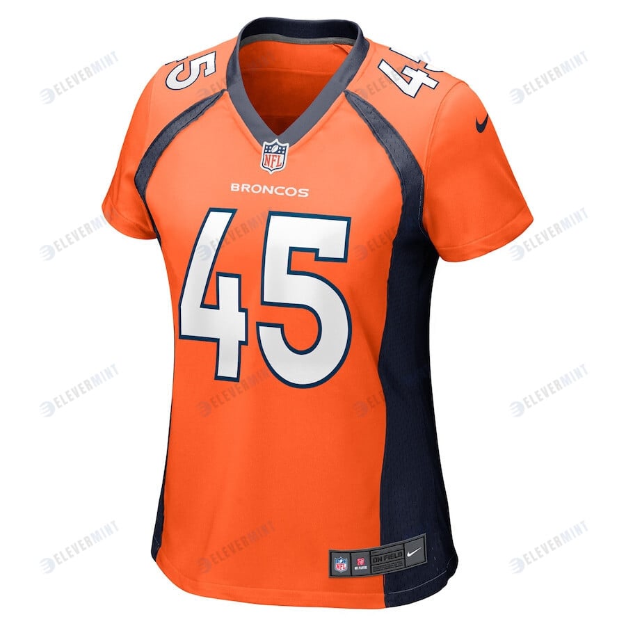 Christopher Allen 45 Denver Broncos Women's Game Jersey - Orange