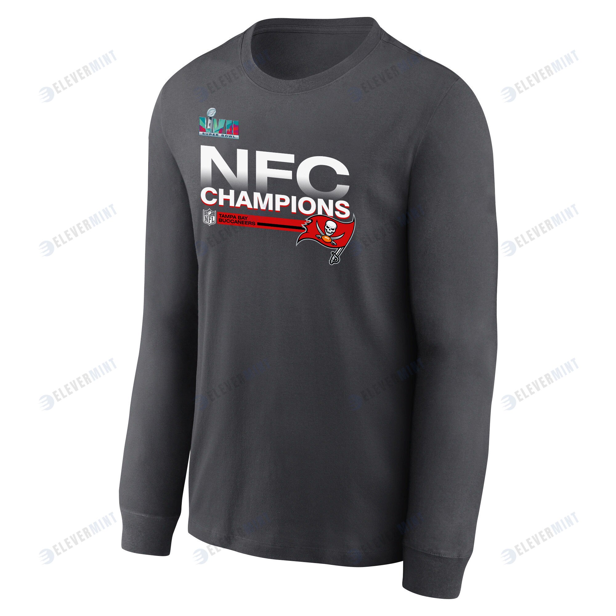 Tampa Bay Buccaneers NFC Champions Locker Room Trophy Collection Dark Heather Sweatshirt