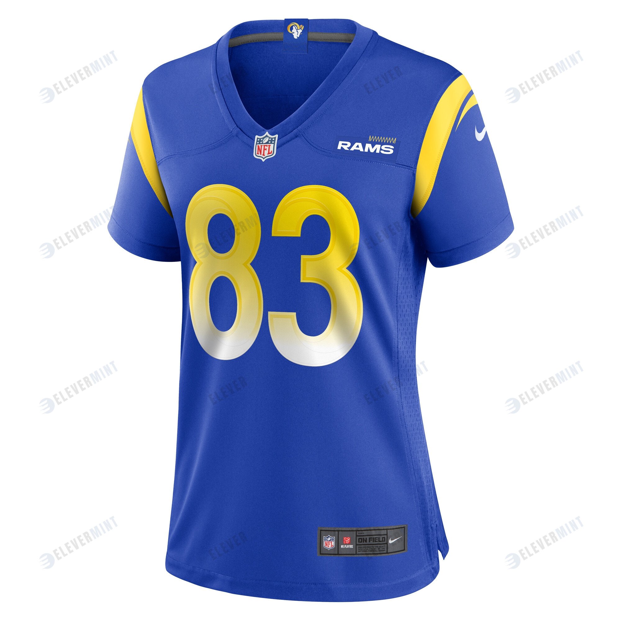 Sam James 83 Los Angeles Rams Women's Home Game Jersey - Royal
