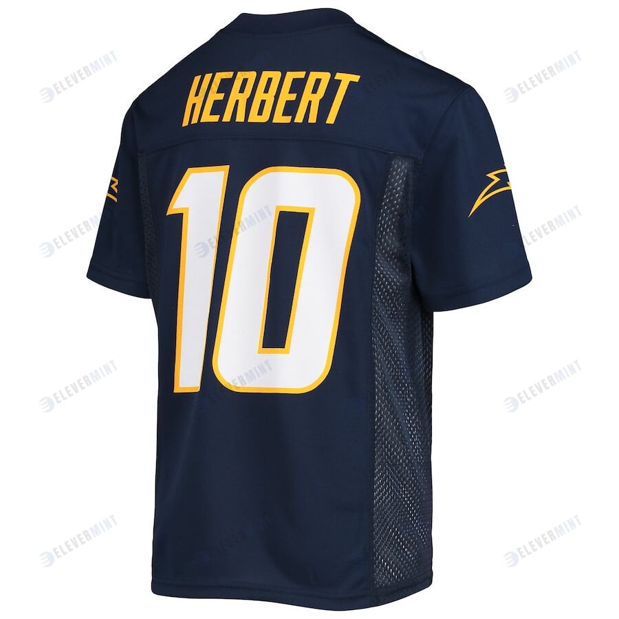 Justin Herbert 10 Los Angeles Chargers Youth Player Jersey - Navy