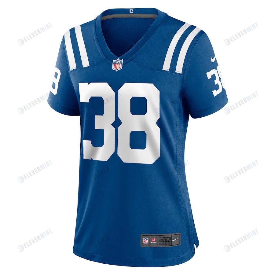 Pharaoh Brown 38 Indianapolis Colts Women's Game Player Jersey - Royal