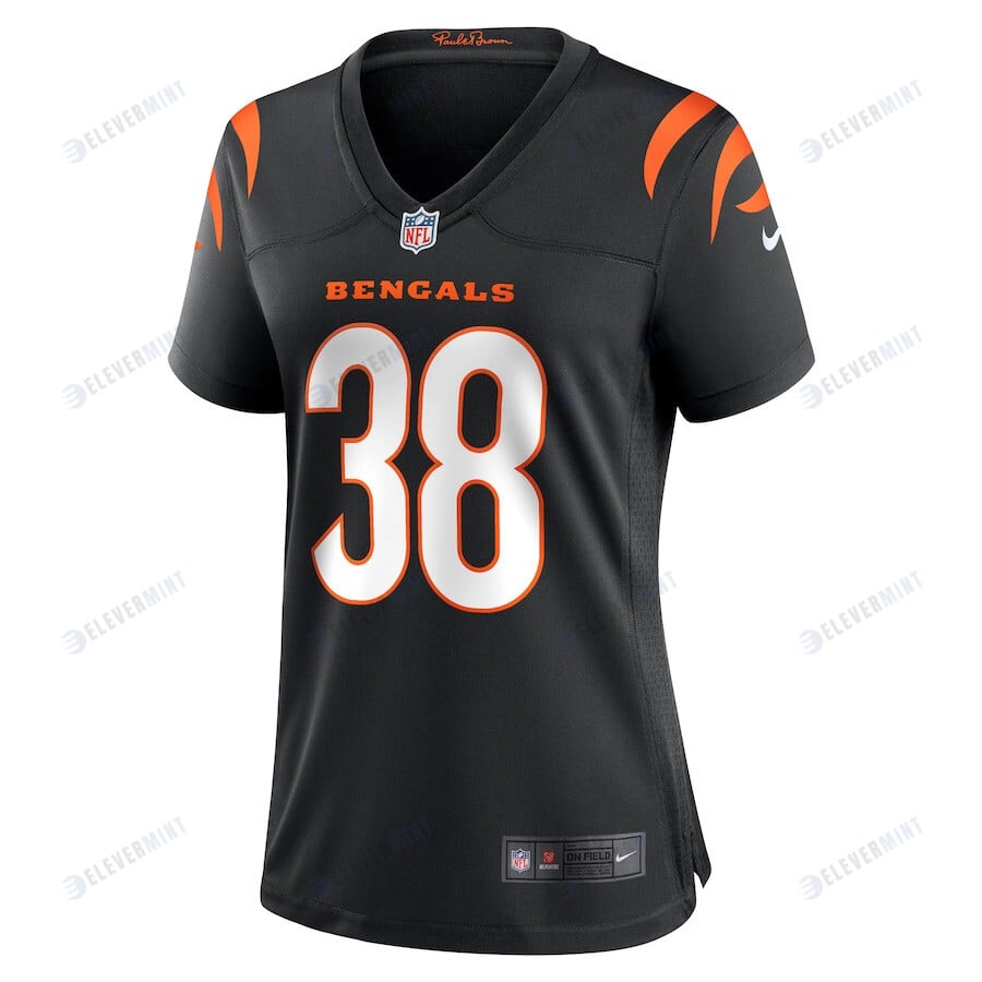 DJ Ivey 38 Cincinnati Bengals Women's Game Jersey - Black