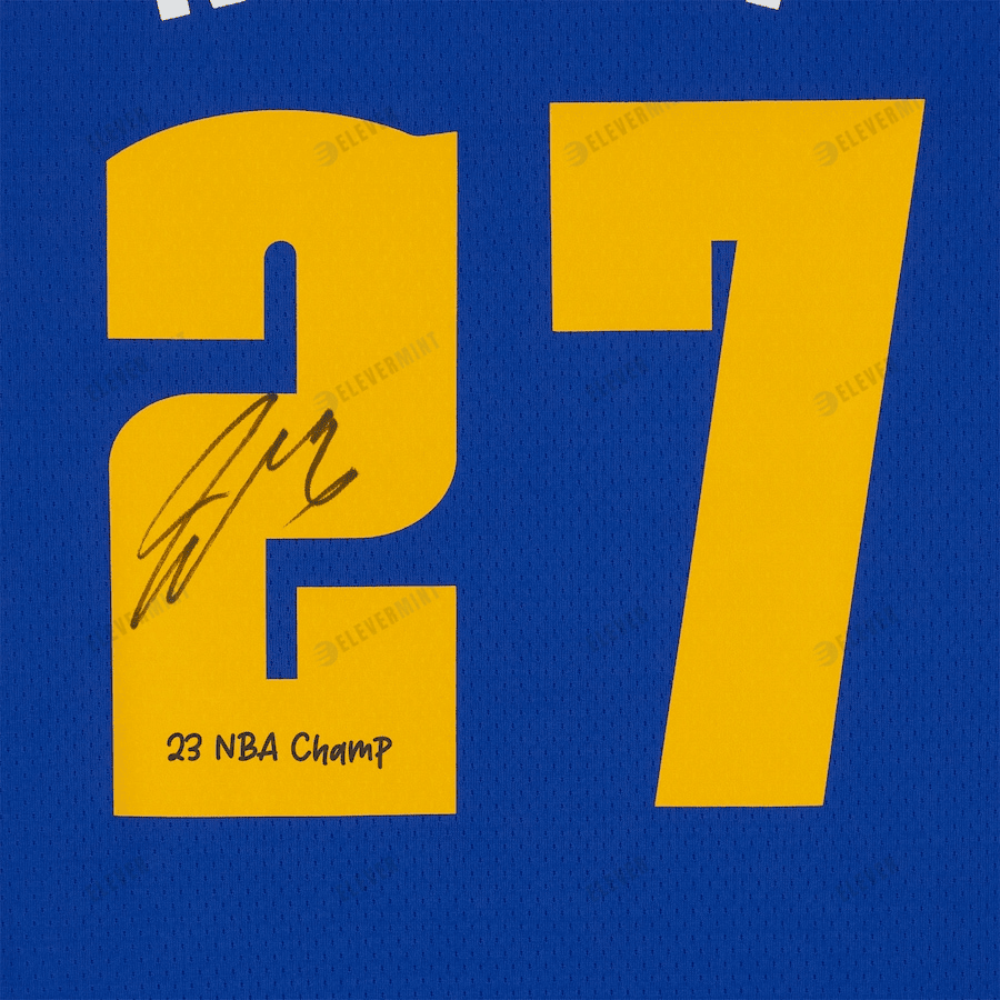 Jamal Murray 27 Denver Nuggets 2023 NBA Finals Champions with "23 NBA Champ" - Blue Jersey