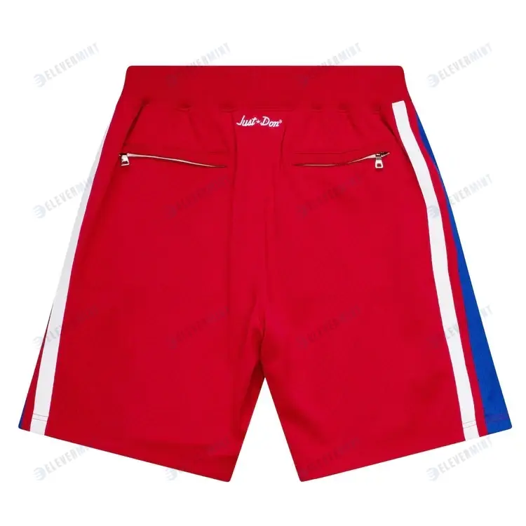 Philadelphia 76ers NBA Retro Shorts - Red/Blue