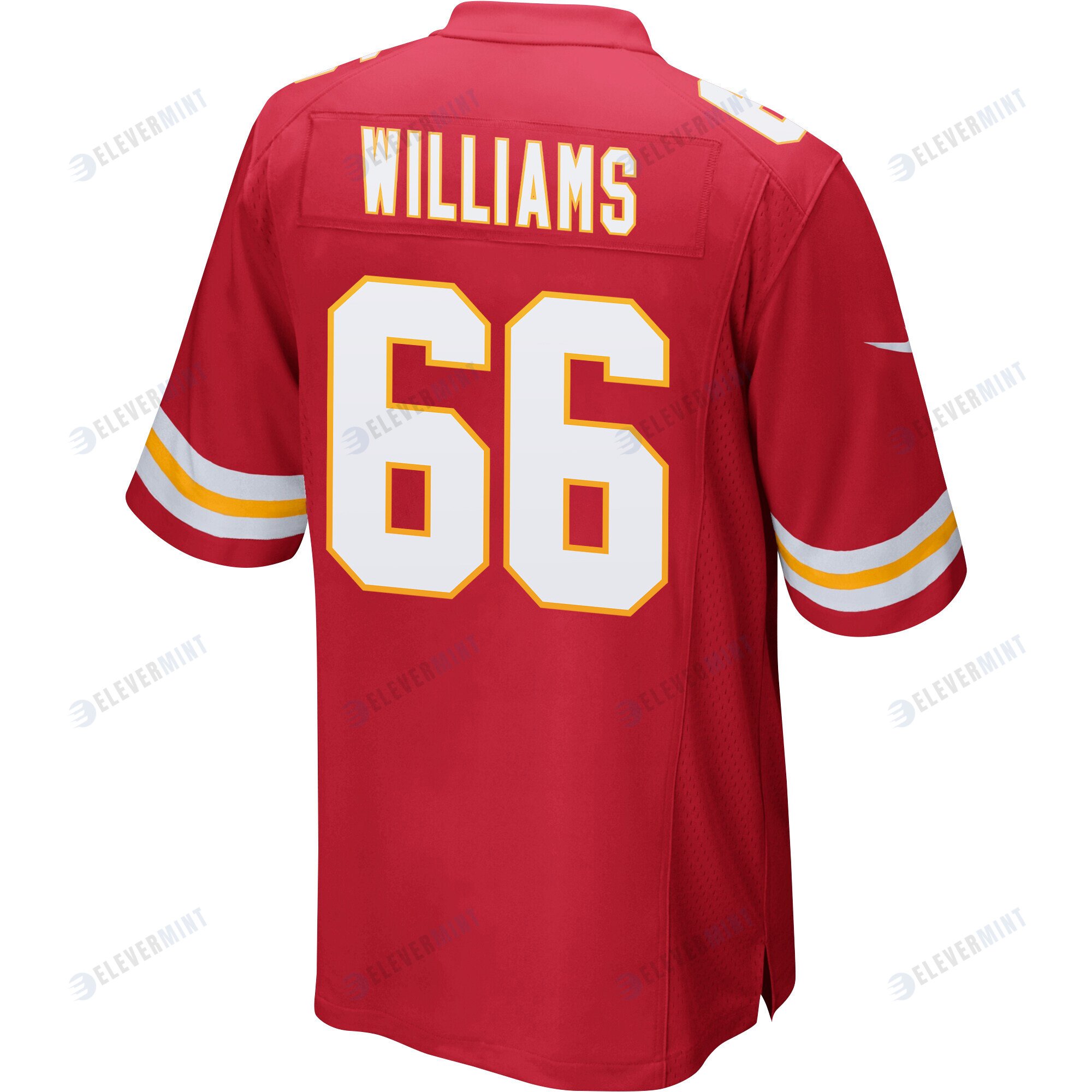 Brandon Williams 66 Kansas City Chiefs Super Bowl LVII Champions 3 Stars Men Game Jersey - Red