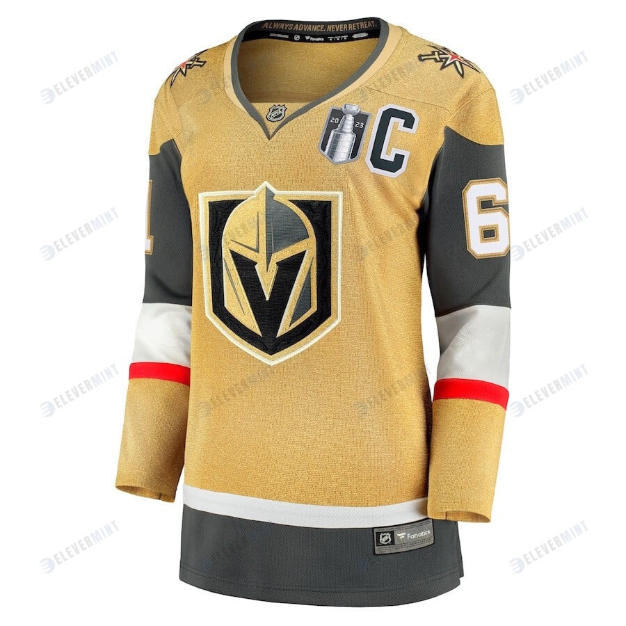 Mark Stone 61 Vegas Golden Knights Women's 2023 Stanley Cup Final Home Breakaway Player Jersey - Gold