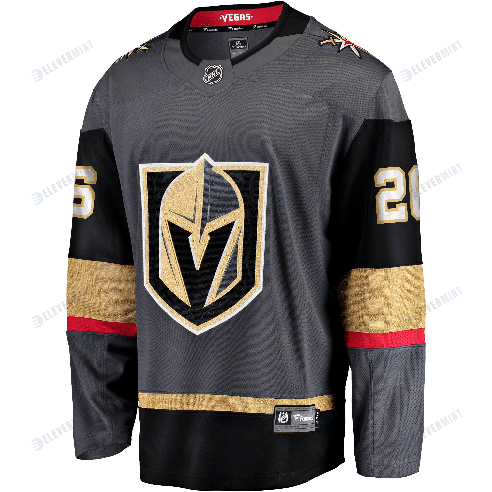 Men's Mattias Janmark Gray Vegas Golden Knights 2017/18 Home Breakaway Jersey Jersey